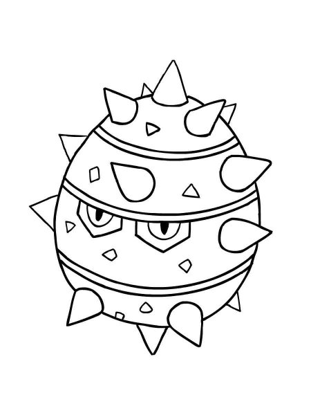 Ferroseed Pokemon coloring pages - Free Printable