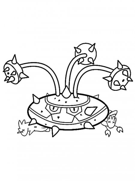 coloring pages ferrothorn pokemon