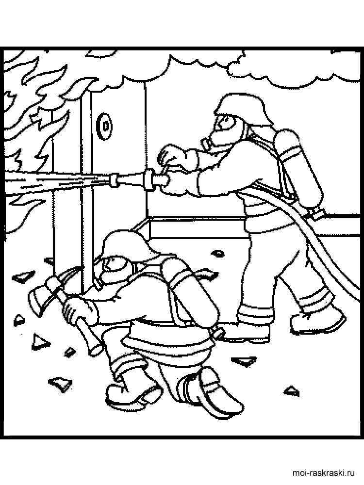 Разукрашки На Тему Пожарная Безопасность