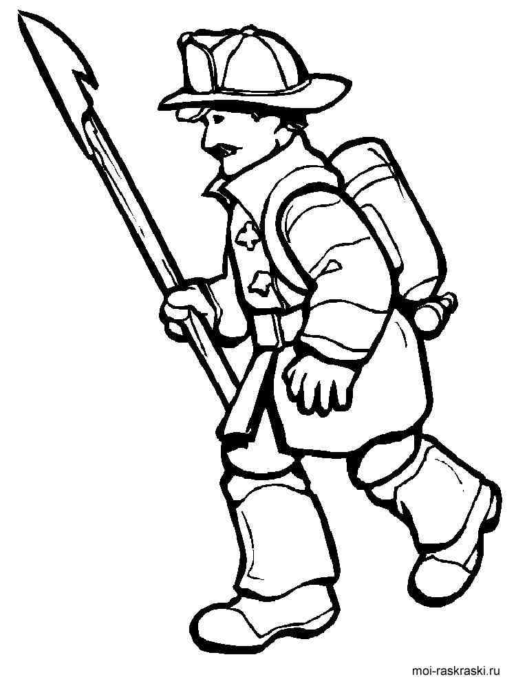 Fireman coloring pages. Download and print Fireman ...