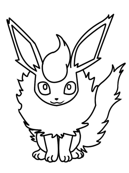 Pokemon Flareon coloring pages - Free Printable