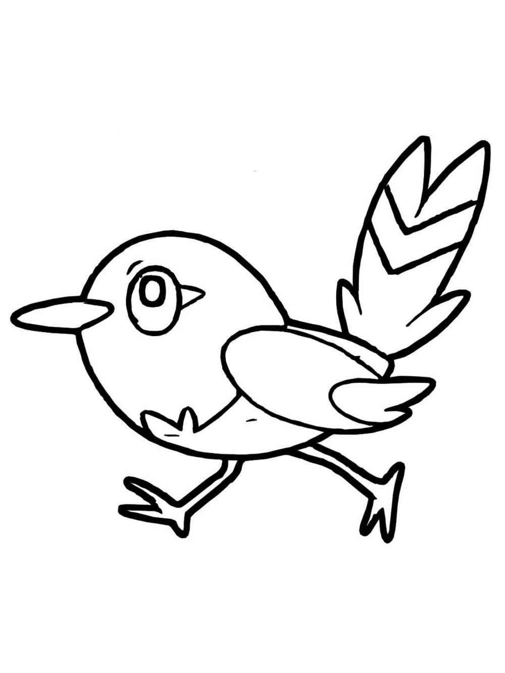 Fletchling Pokemon coloring pages - Free Printable