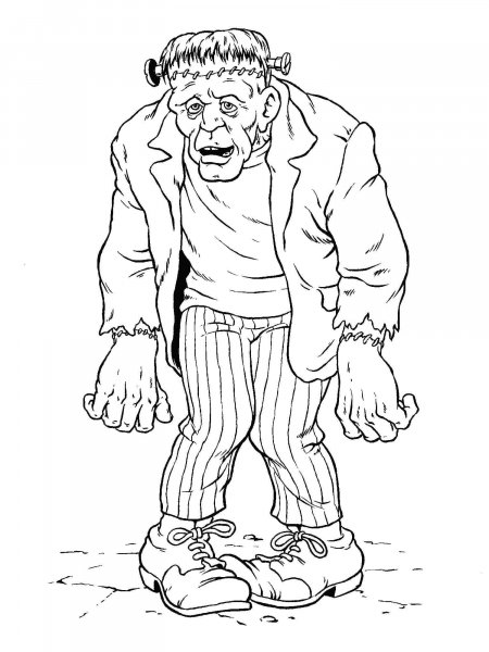 Frankenstein coloring pages