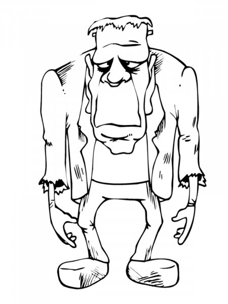 Frankenstein coloring pages