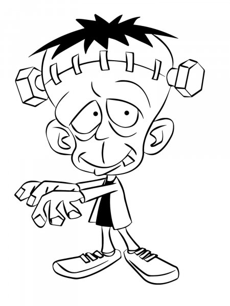 Frankenstein coloring pages