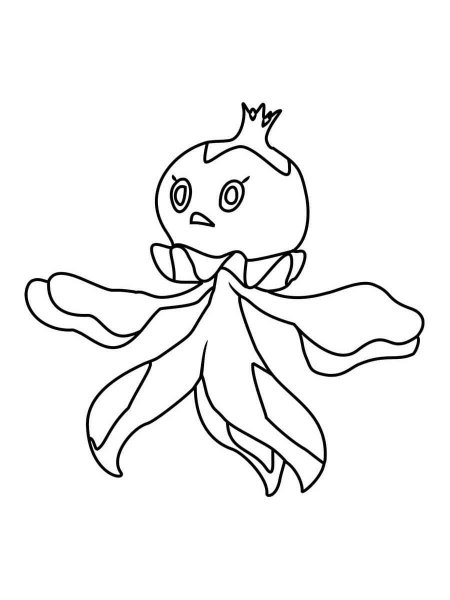 Frillish Pokemon coloring pages - Free Printable