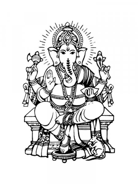 Ganesha coloring pages