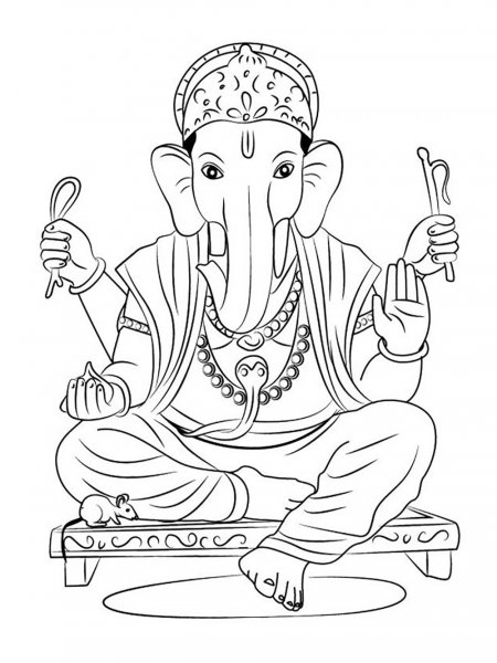 Ganesha coloring pages