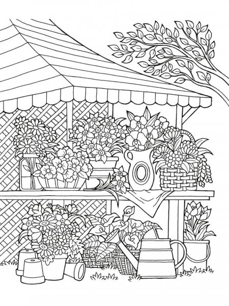 Garden coloring pages