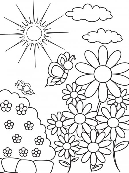 Garden coloring pages