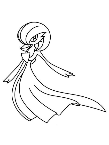 Gardevoir Pokemon coloring pages - Free Printable