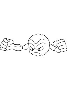 Pokemon Geodude coloring pages - Free Printable