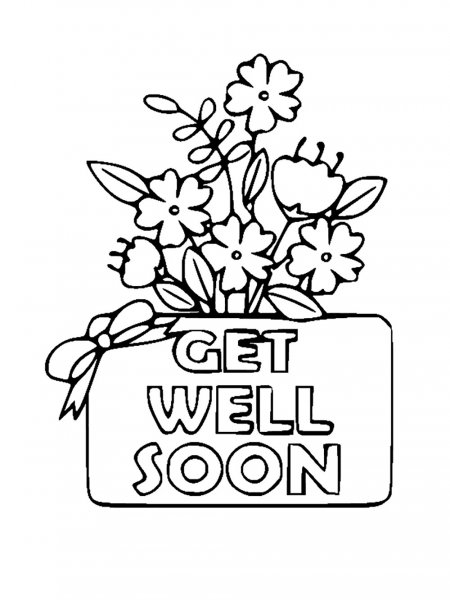 Get Well Soon coloring pages