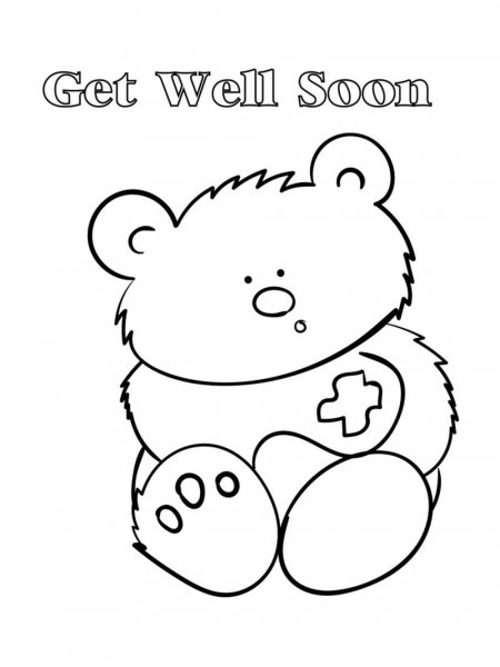 Get Well Soon coloring pages