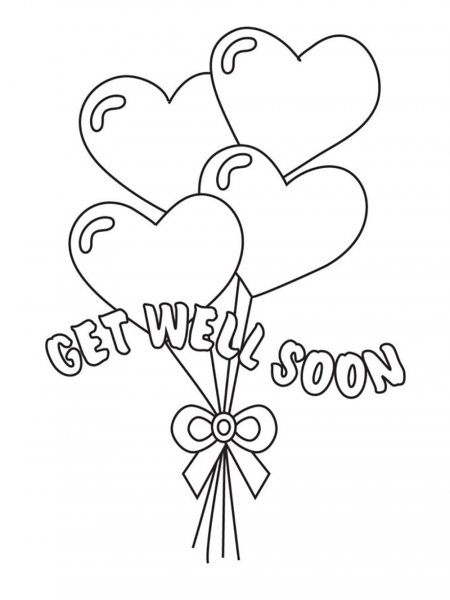 Get Well Soon coloring pages