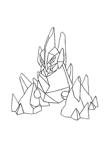 Gigalith Pokemon coloring pages - Free Printable