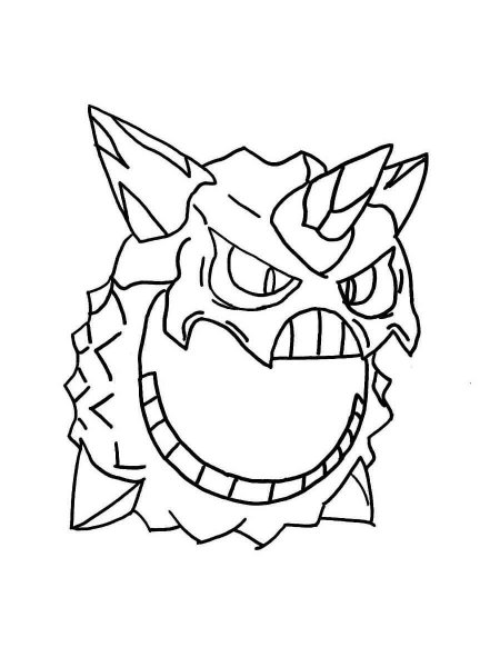 Glalie Pokemon coloring pages - Free Printable