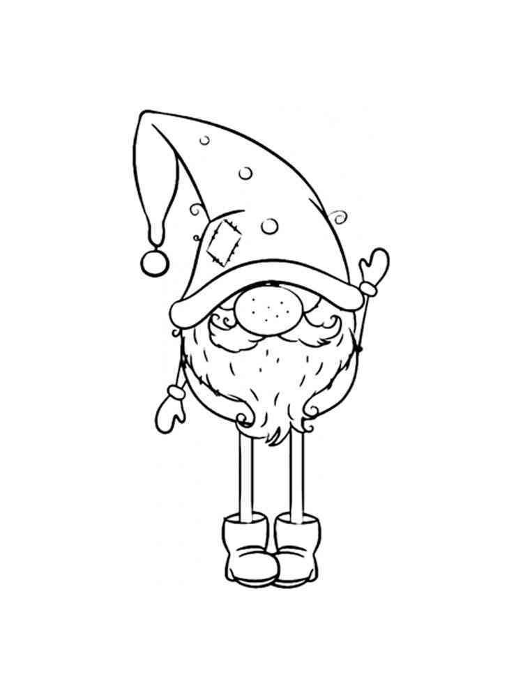 Gnome coloring pages. Download and print Gnome coloring pages