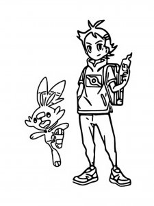 Goh Pokemon coloring pages