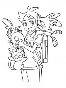 Goh Pokemon coloring pages