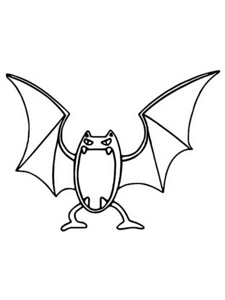 Golbat Pokemon coloring pages - Free Printable