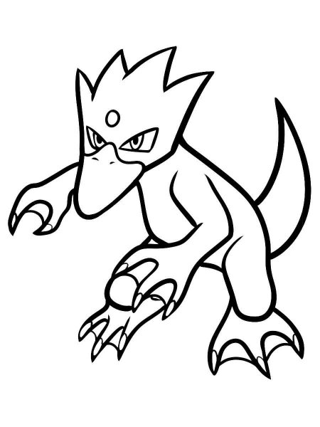 Golduck Pokemon coloring pages - Free Printable