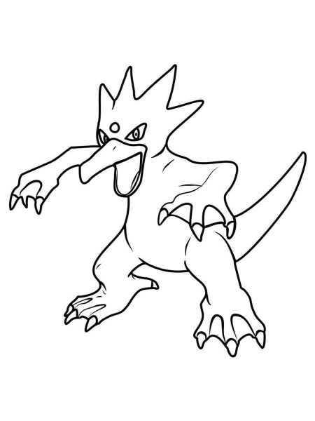 Golduck Pokemon coloring pages - Free Printable