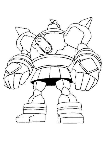 Golurk Pokemon coloring pages - Free Printable