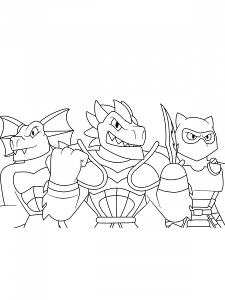 Heroes of Goo Jit Zu coloring pages