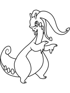 coloring goodra pages pokemon