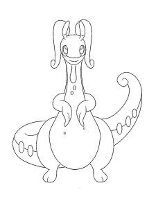 goodra coloring pages for kids pokemon