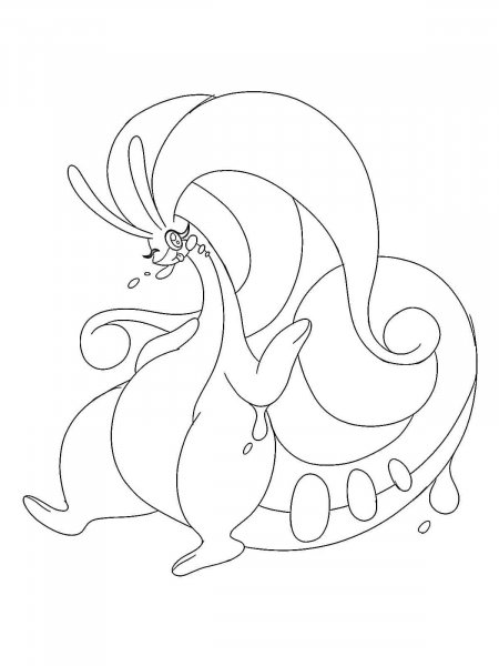 Goodra Pokemon Coloring Pages Free Printable