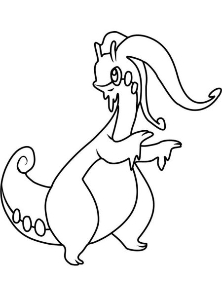 goodra coloring page ideas pokemon