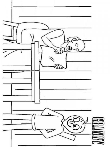 Granny Horror Game coloring pages