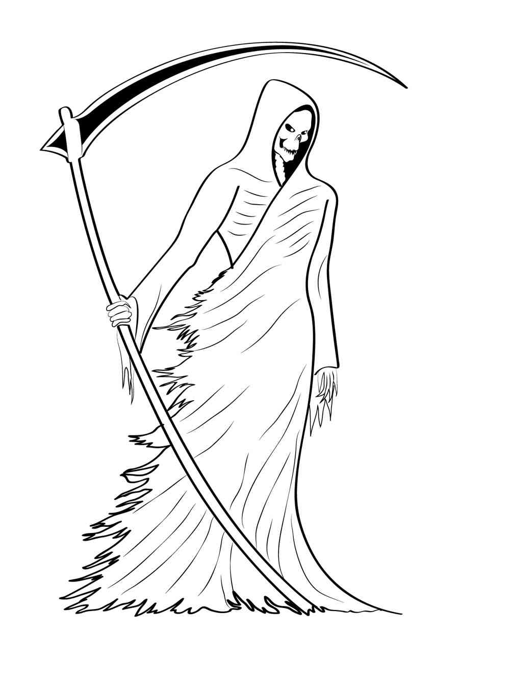 Grim Reaper coloring pages