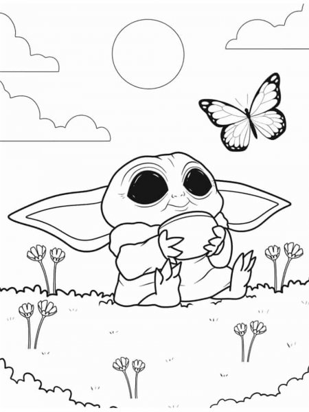 Grogu Coloring Pages