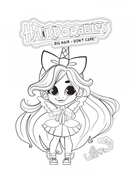 Hairdorables coloring pages