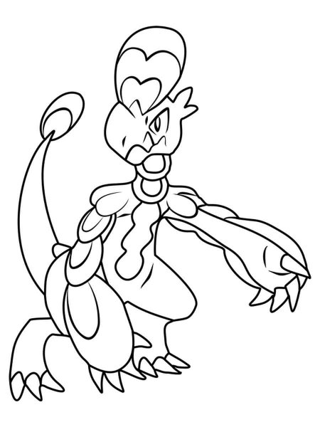 Hakamo-o Pokemon coloring pages - Free Printable