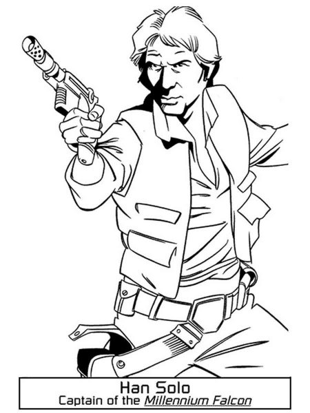 Han Solo coloring pages