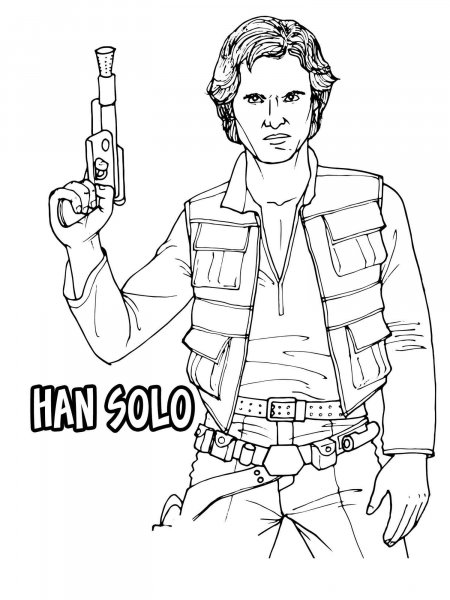 Han Solo coloring pages