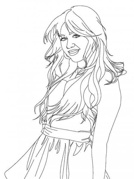 Hannah Montana coloring pages