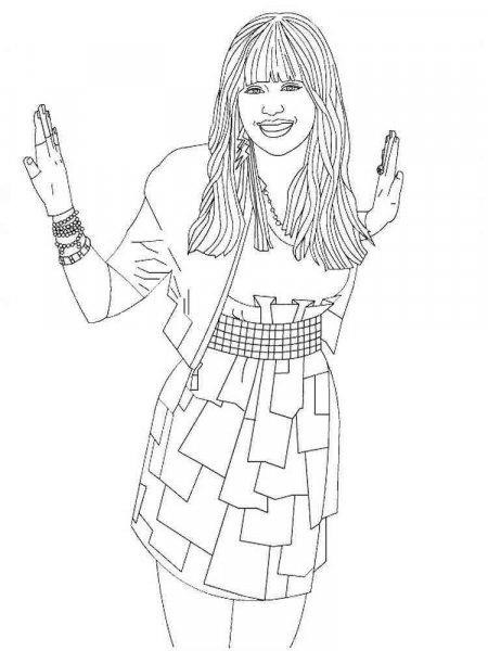 Hannah Montana coloring pages