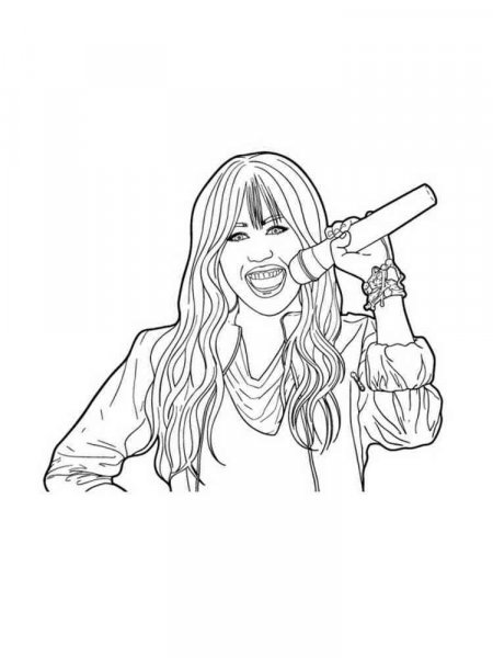 Hannah Montana coloring pages