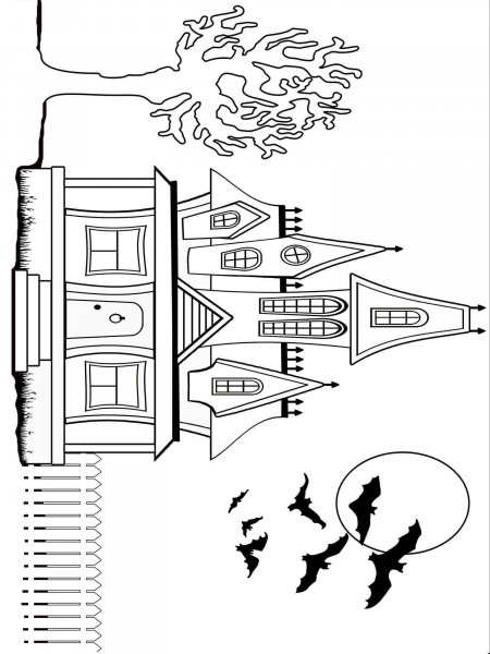 Haunted House coloring pages