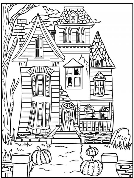 Haunted House coloring pages