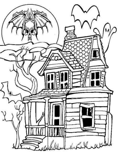 Haunted House coloring pages