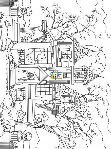 Haunted House coloring pages