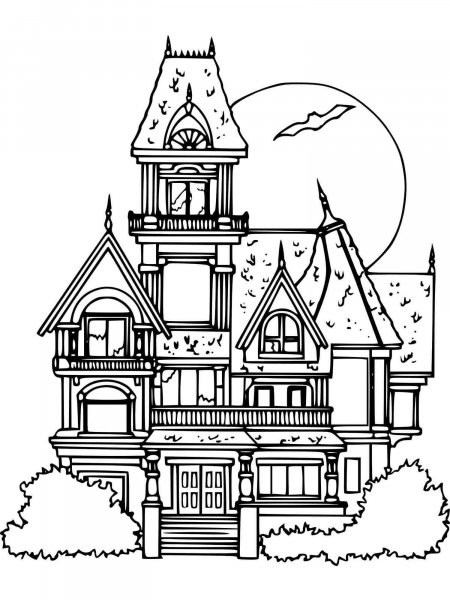 Haunted House coloring pages