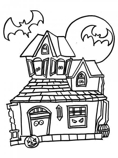 Haunted House coloring pages