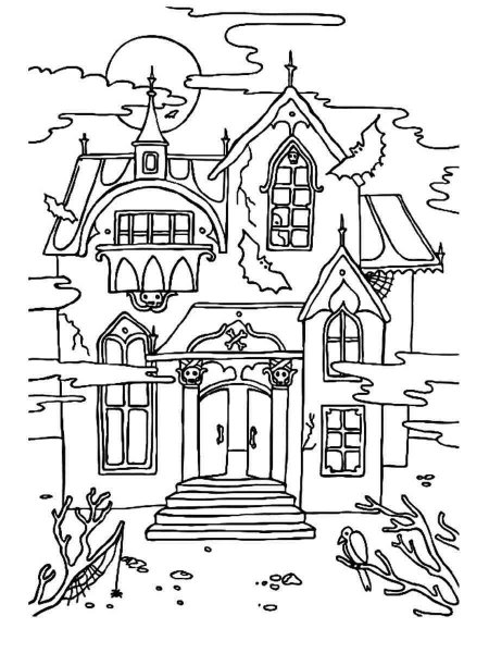 Haunted House coloring pages